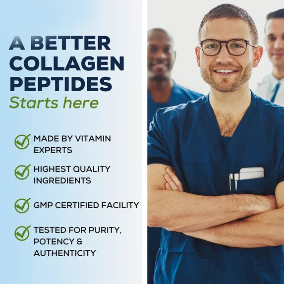 Ienee Collagen Peptides - Hair, Skin, Nail, and Joint Support - Type I & III Collagen - All-Natural Hydrolized Protein - 56 Servings
