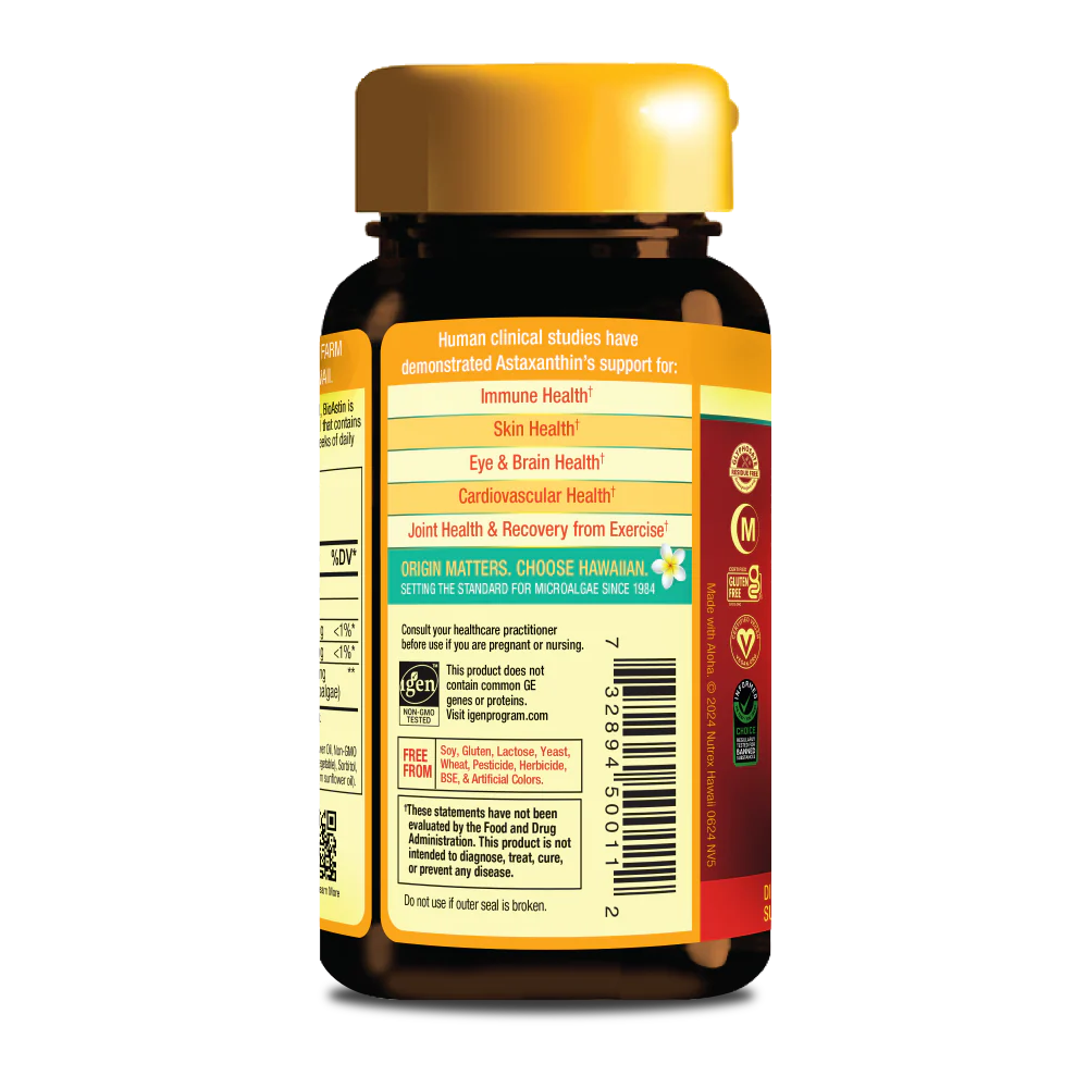 Ienee Hawaiian Astaxanthin, 12mg, 50 Ct