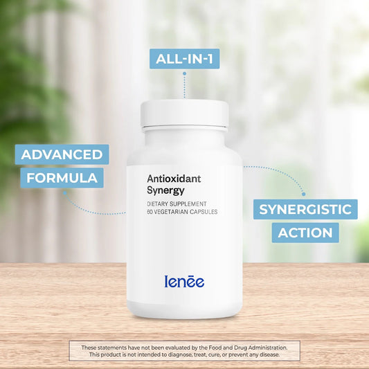 Ienee - AntiOxidant Blend Synergy - with Alpha Lipoic Acid, Green Tea, Berries & Turmeric Curcumin | Non-GMO & Gluten Free - 60 Vegetarian Capsules