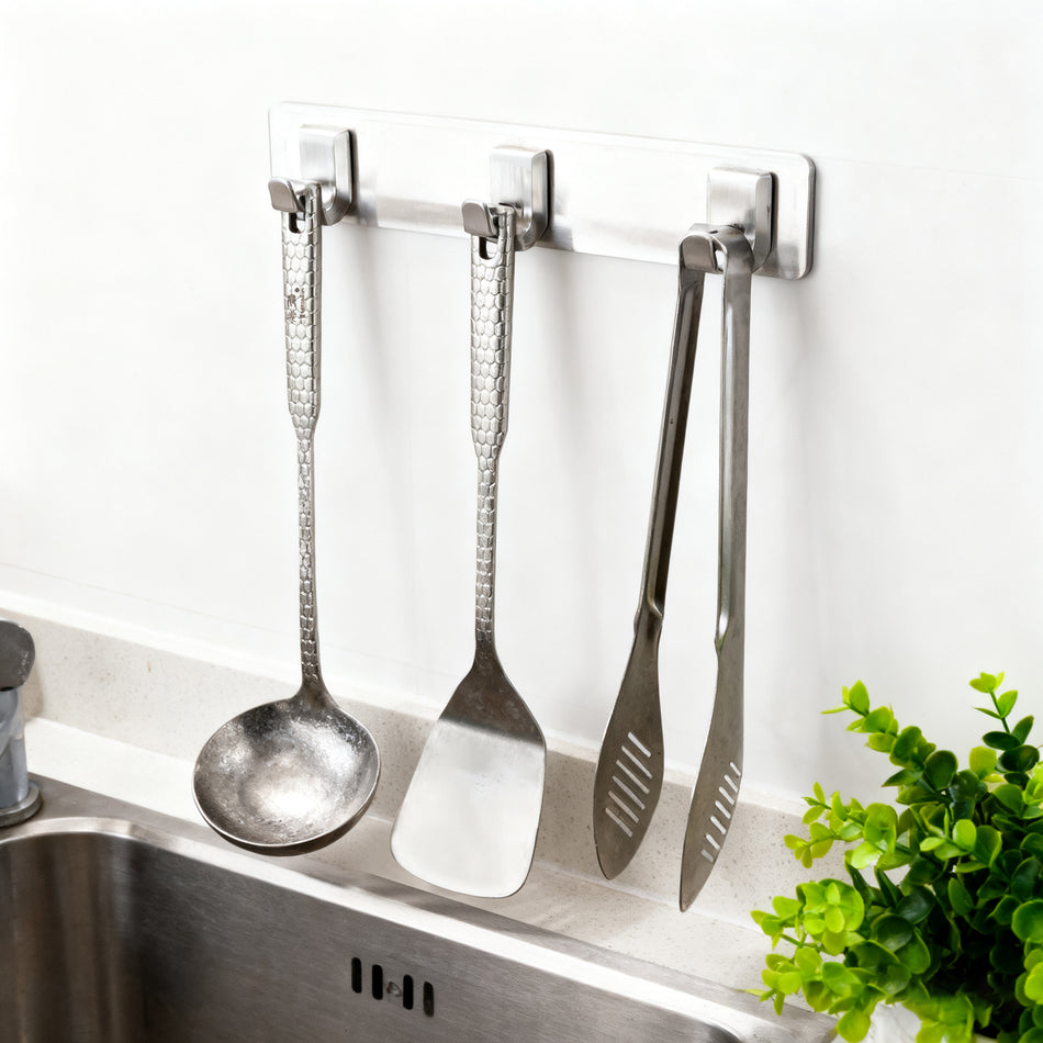 Juego de utensilios de titanio puro: cuchara, espátula y pinzas | Sin recubrimiento, inoxidables, ligeros y resistentes al calor